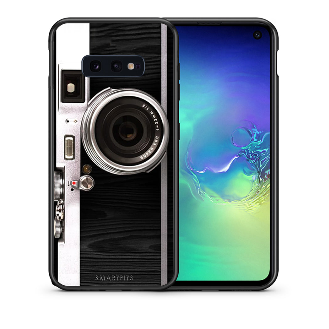 Θήκη Samsung S10e Emily In Paris από τη Smartfits με σχέδιο στο πίσω μέρος και μαύρο περίβλημα | Samsung S10e Emily In Paris case with colorful back and black bezels