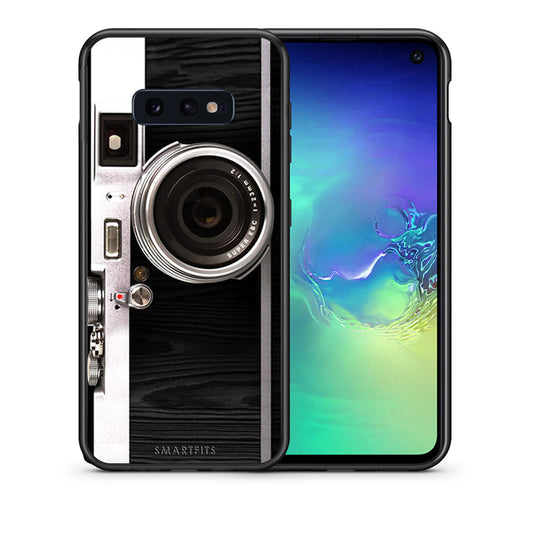 Θήκη Samsung S10e Emily In Paris από τη Smartfits με σχέδιο στο πίσω μέρος και μαύρο περίβλημα | Samsung S10e Emily In Paris case with colorful back and black bezels