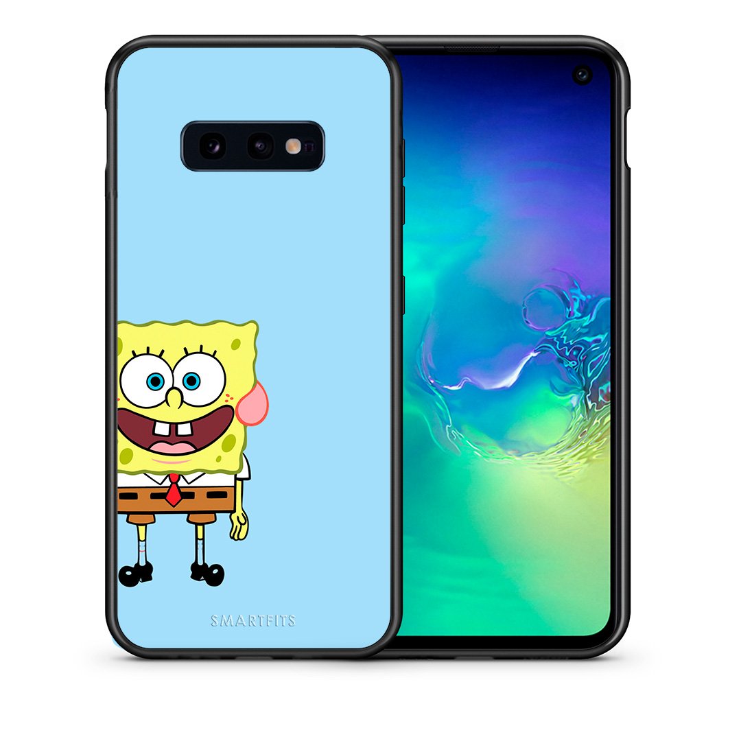 Θήκη Samsung S10e Friends Bob από τη Smartfits με σχέδιο στο πίσω μέρος και μαύρο περίβλημα | Samsung S10e Friends Bob case with colorful back and black bezels