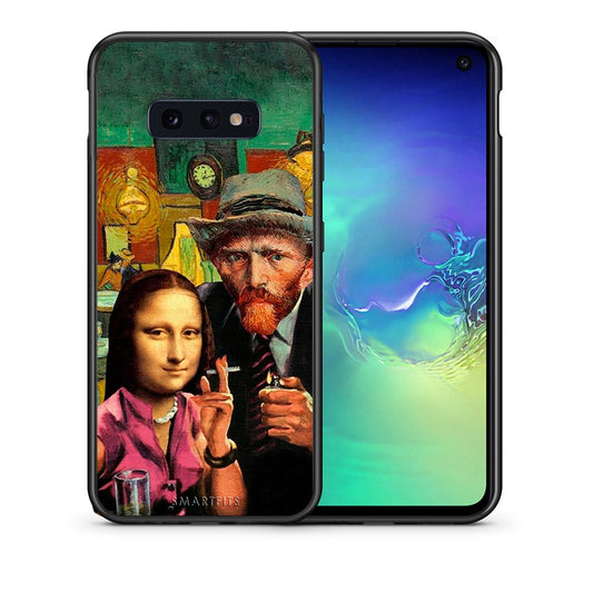 Θήκη Samsung S10e Funny Art από τη Smartfits με σχέδιο στο πίσω μέρος και μαύρο περίβλημα | Samsung S10e Funny Art case with colorful back and black bezels