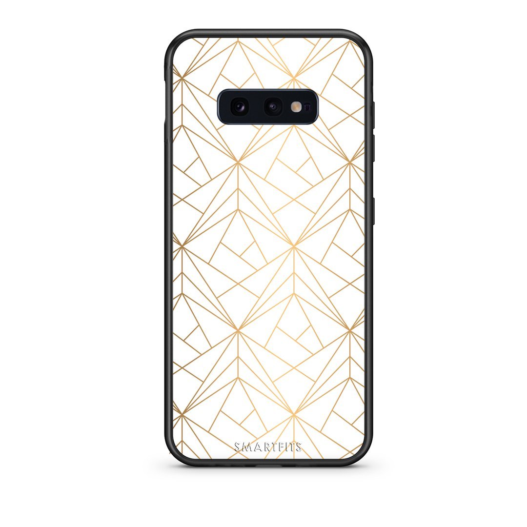 111 - samsung galaxy s10e  Luxury White Geometric case, cover, bumper