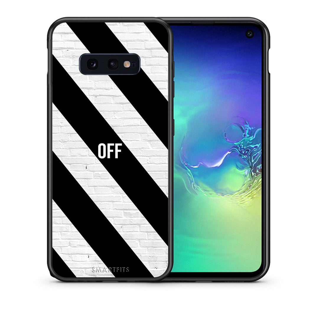 Θήκη Samsung S10e Get Off από τη Smartfits με σχέδιο στο πίσω μέρος και μαύρο περίβλημα | Samsung S10e Get Off case with colorful back and black bezels