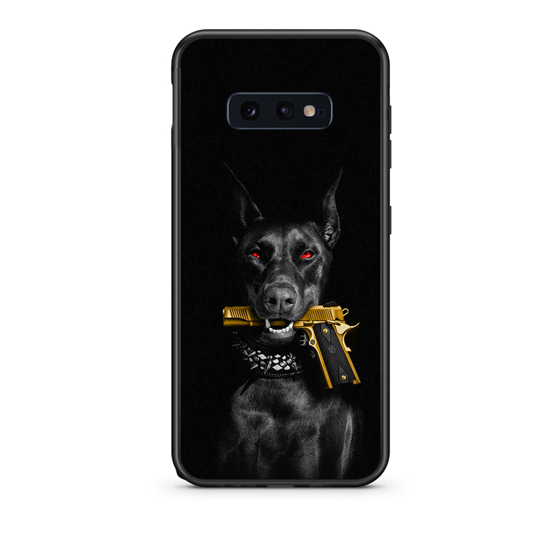 samsung s10e Golden Gun Θήκη Αγίου Βαλεντίνου από τη Smartfits με σχέδιο στο πίσω μέρος και μαύρο περίβλημα | Smartphone case with colorful back and black bezels by Smartfits