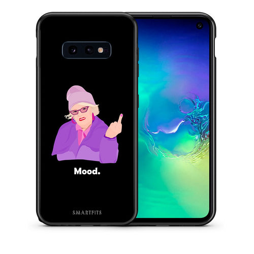 Θήκη Samsung S10e Grandma Mood Black από τη Smartfits με σχέδιο στο πίσω μέρος και μαύρο περίβλημα | Samsung S10e Grandma Mood Black case with colorful back and black bezels