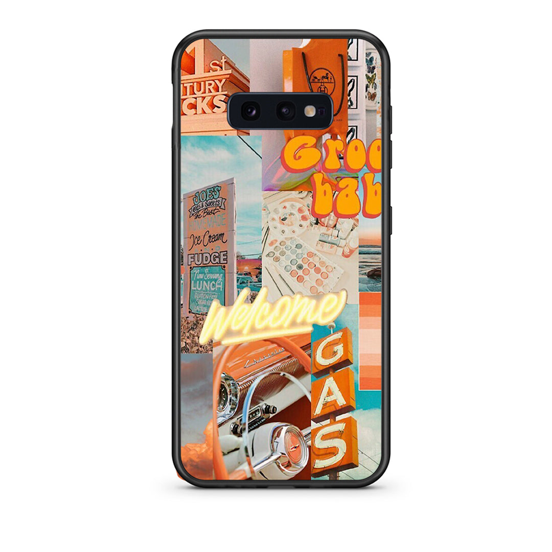 samsung s10e Groovy Babe Θήκη Αγίου Βαλεντίνου από τη Smartfits με σχέδιο στο πίσω μέρος και μαύρο περίβλημα | Smartphone case with colorful back and black bezels by Smartfits