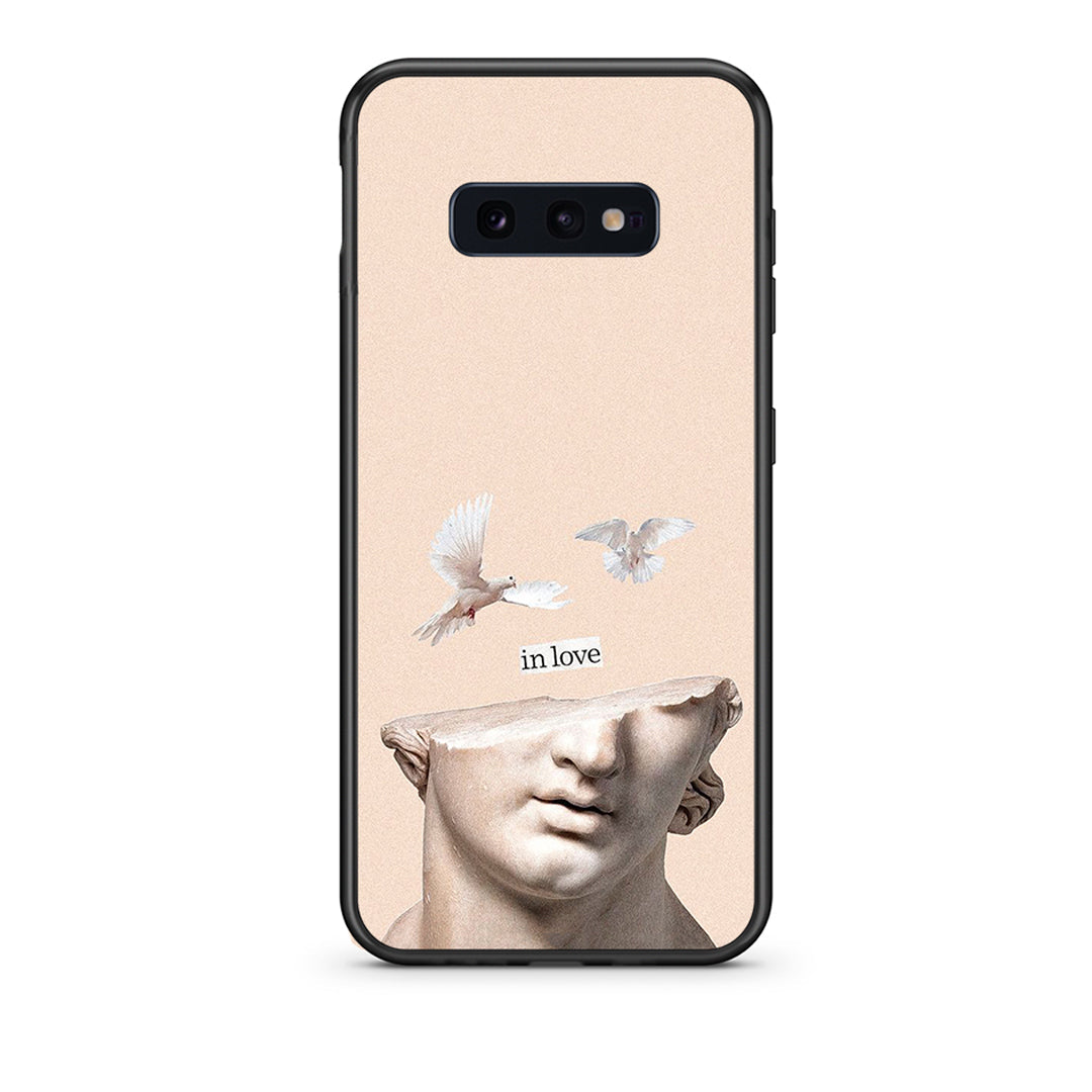 samsung s10e In Love θήκη από τη Smartfits με σχέδιο στο πίσω μέρος και μαύρο περίβλημα | Smartphone case with colorful back and black bezels by Smartfits