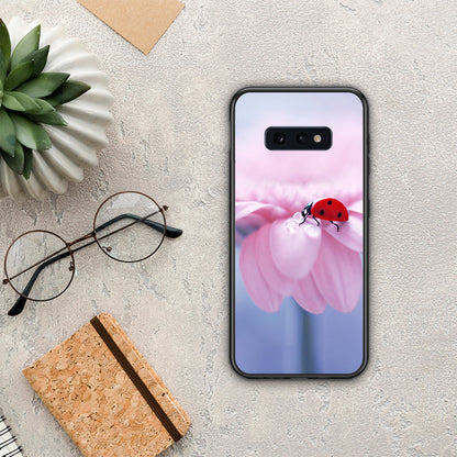 Ladybug Flower - Samsung Galaxy S10e θήκη