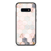Thumbnail for 4 - samsung s10e Hexagon Pink Marble case, cover, bumper