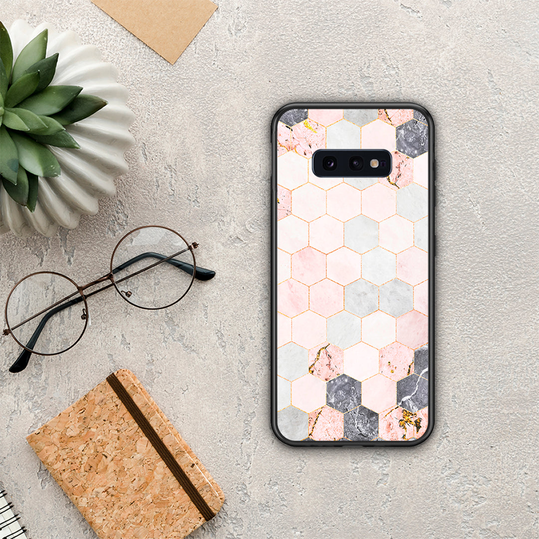 Marble Hexagon Pink - Samsung Galaxy S10e θήκη
