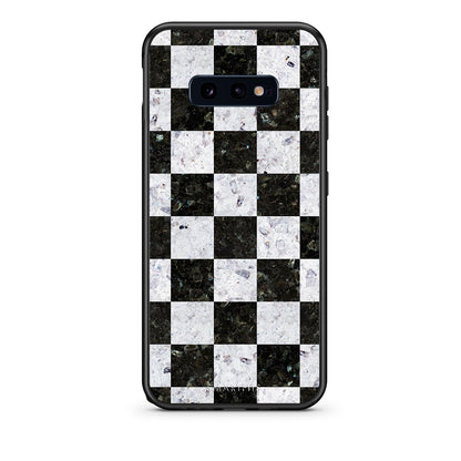 4 - samsung s10e Square Geometric Marble case, cover, bumper