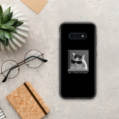 Meme Cat - Samsung Galaxy S10e θήκη