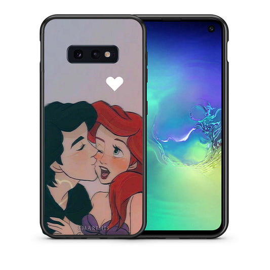 Θήκη Αγίου Βαλεντίνου Samsung S10e Mermaid Love από τη Smartfits με σχέδιο στο πίσω μέρος και μαύρο περίβλημα | Samsung S10e Mermaid Love case with colorful back and black bezels