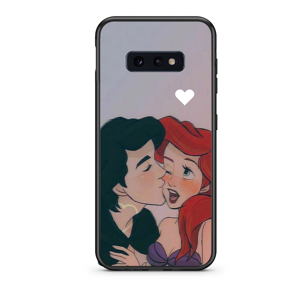 samsung s10e Mermaid Love Θήκη Αγίου Βαλεντίνου από τη Smartfits με σχέδιο στο πίσω μέρος και μαύρο περίβλημα | Smartphone case with colorful back and black bezels by Smartfits
