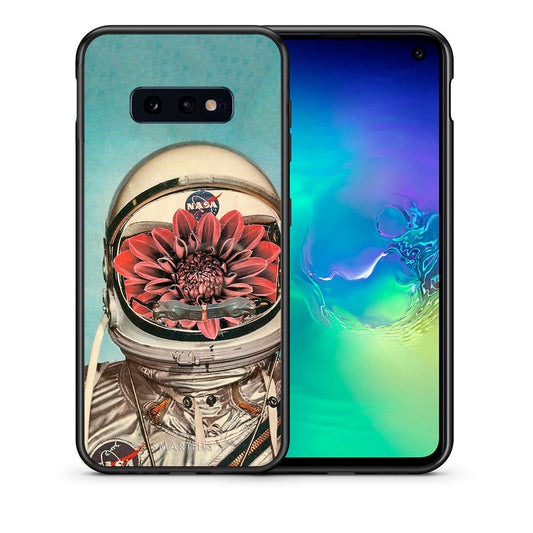 Θήκη Samsung S10e Nasa Bloom από τη Smartfits με σχέδιο στο πίσω μέρος και μαύρο περίβλημα | Samsung S10e Nasa Bloom case with colorful back and black bezels