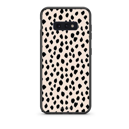 samsung s10e New Polka Dots θήκη από τη Smartfits με σχέδιο στο πίσω μέρος και μαύρο περίβλημα | Smartphone case with colorful back and black bezels by Smartfits