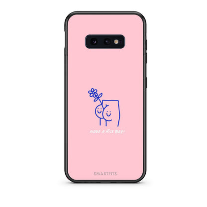 samsung s10e Nice Day θήκη από τη Smartfits με σχέδιο στο πίσω μέρος και μαύρο περίβλημα | Smartphone case with colorful back and black bezels by Smartfits