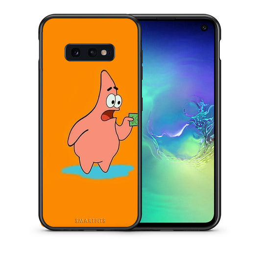 Θήκη Αγίου Βαλεντίνου Samsung S10e No Money 1 από τη Smartfits με σχέδιο στο πίσω μέρος και μαύρο περίβλημα | Samsung S10e No Money 1 case with colorful back and black bezels