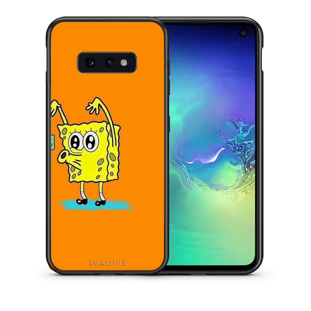 Θήκη Αγίου Βαλεντίνου Samsung S10e No Money 2 από τη Smartfits με σχέδιο στο πίσω μέρος και μαύρο περίβλημα | Samsung S10e No Money 2 case with colorful back and black bezels