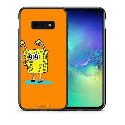 Θήκη Αγίου Βαλεντίνου Samsung S10e No Money 2 από τη Smartfits με σχέδιο στο πίσω μέρος και μαύρο περίβλημα | Samsung S10e No Money 2 case with colorful back and black bezels