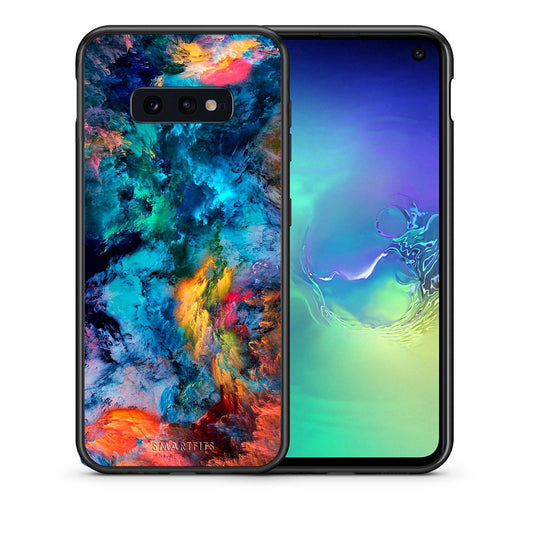 Θήκη Samsung S10e Crayola Paint από τη Smartfits με σχέδιο στο πίσω μέρος και μαύρο περίβλημα | Samsung S10e Crayola Paint case with colorful back and black bezels