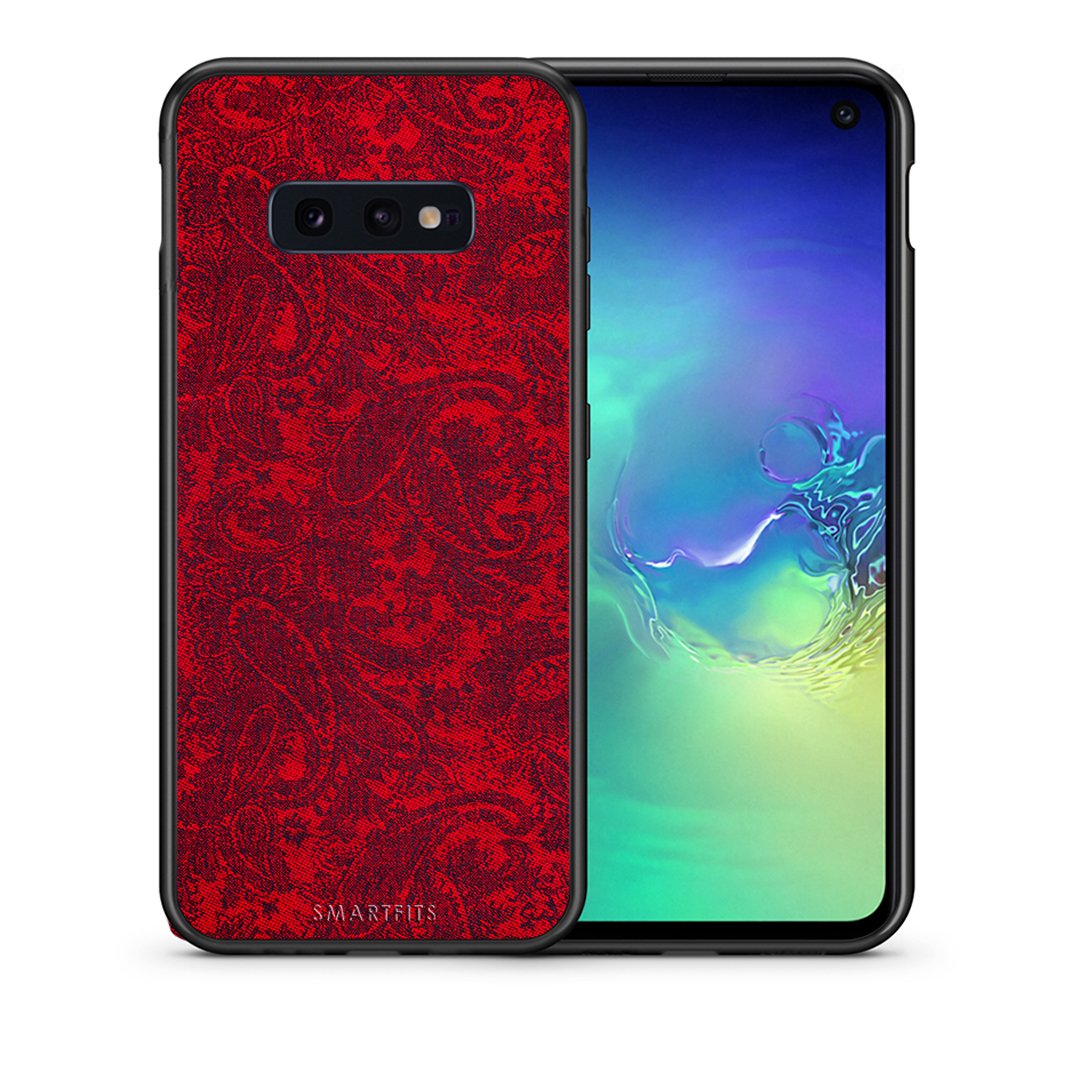 Θήκη Samsung S10e Paisley Cashmere από τη Smartfits με σχέδιο στο πίσω μέρος και μαύρο περίβλημα | Samsung S10e Paisley Cashmere case with colorful back and black bezels
