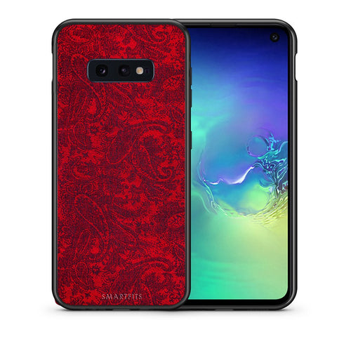 Θήκη Samsung S10e Paisley Cashmere από τη Smartfits με σχέδιο στο πίσω μέρος και μαύρο περίβλημα | Samsung S10e Paisley Cashmere case with colorful back and black bezels