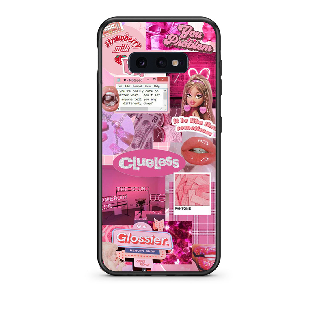 samsung s10e Pink Love Θήκη Αγίου Βαλεντίνου από τη Smartfits με σχέδιο στο πίσω μέρος και μαύρο περίβλημα | Smartphone case with colorful back and black bezels by Smartfits