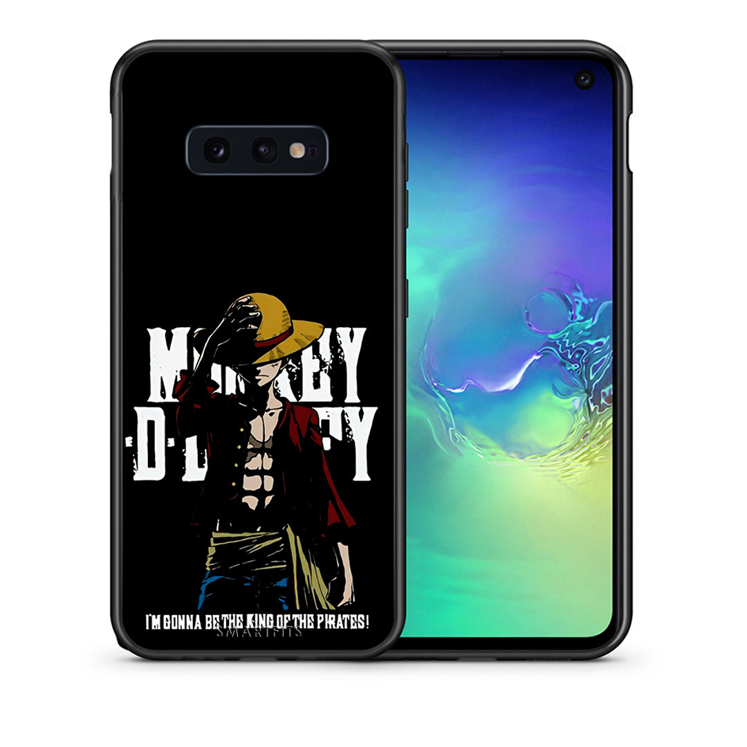 Θήκη Samsung S10e Pirate King από τη Smartfits με σχέδιο στο πίσω μέρος και μαύρο περίβλημα | Samsung S10e Pirate King case with colorful back and black bezels