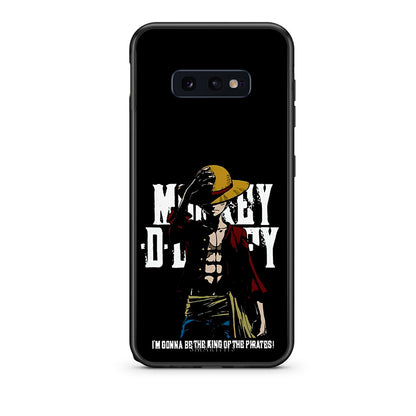 samsung s10e Pirate King θήκη από τη Smartfits με σχέδιο στο πίσω μέρος και μαύρο περίβλημα | Smartphone case with colorful back and black bezels by Smartfits