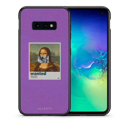 Θήκη Samsung S10e Monalisa Popart από τη Smartfits με σχέδιο στο πίσω μέρος και μαύρο περίβλημα | Samsung S10e Monalisa Popart case with colorful back and black bezels