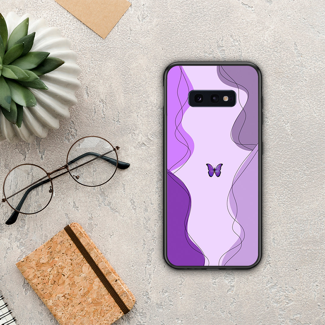 Purple Mariposa - Samsung Galaxy S10e θήκη