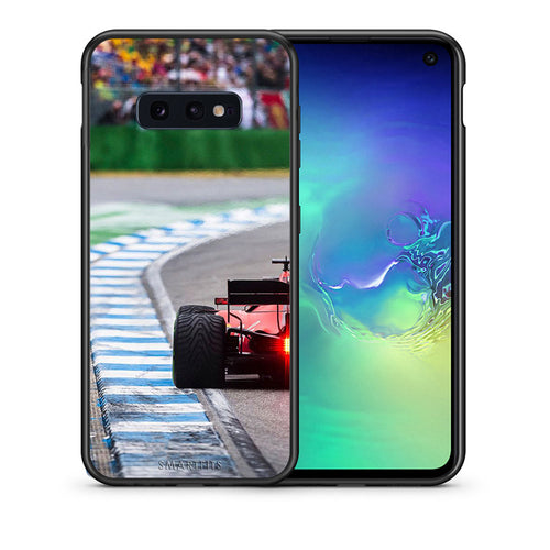 Θήκη Samsung S10e Racing Vibes από τη Smartfits με σχέδιο στο πίσω μέρος και μαύρο περίβλημα | Samsung S10e Racing Vibes case with colorful back and black bezels