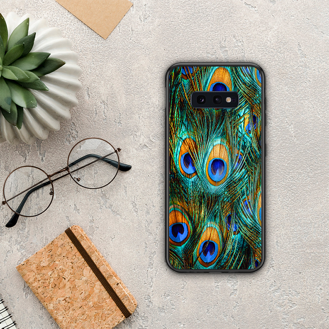 Real Peacock Feathers - Samsung Galaxy S10e θήκη