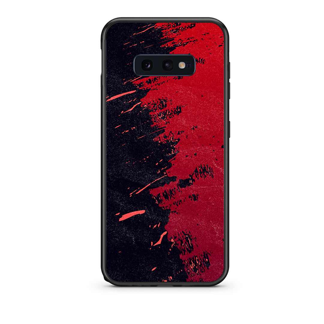 samsung s10e Red Paint Θήκη Αγίου Βαλεντίνου από τη Smartfits με σχέδιο στο πίσω μέρος και μαύρο περίβλημα | Smartphone case with colorful back and black bezels by Smartfits