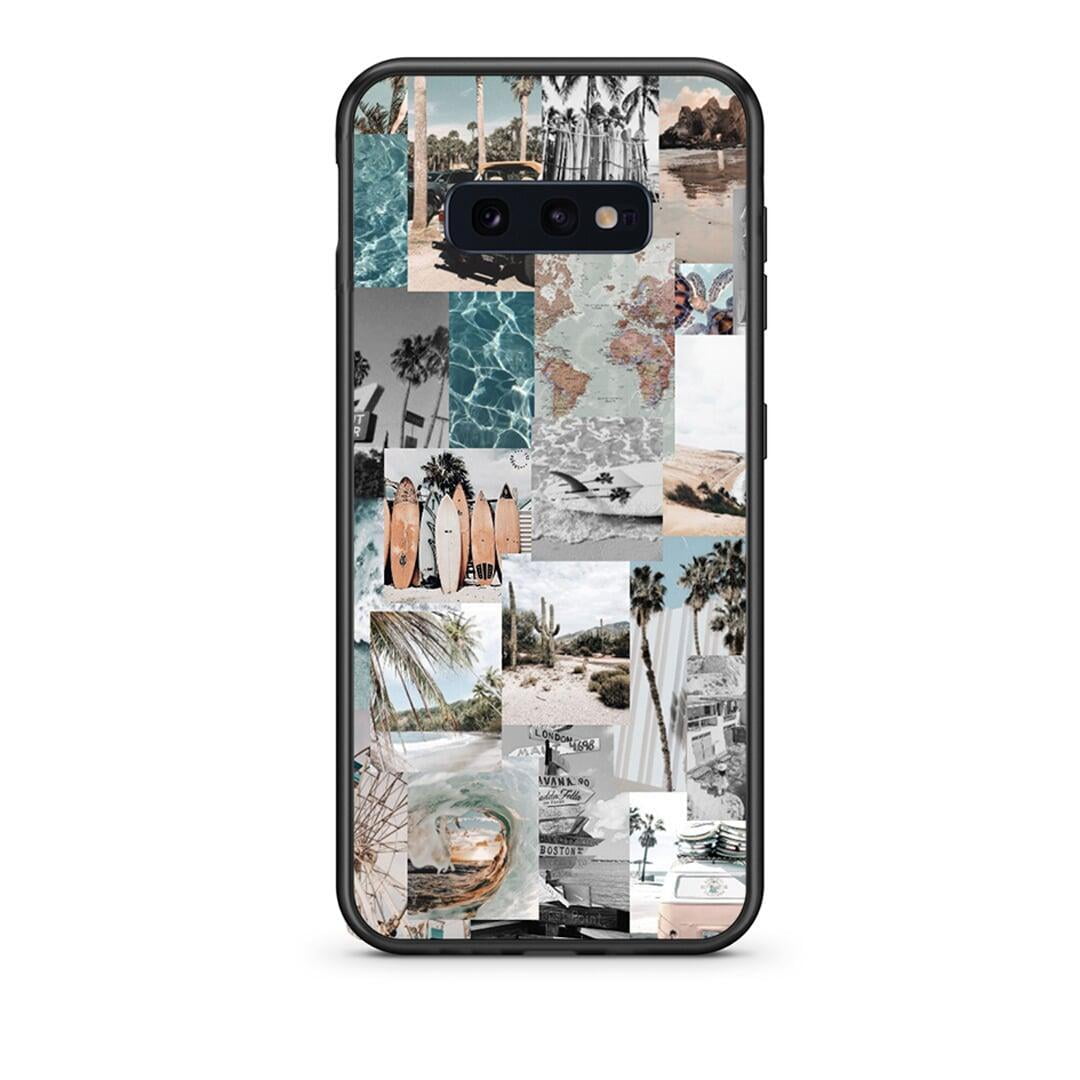 samsung s10e Retro Beach Life Θήκη από τη Smartfits με σχέδιο στο πίσω μέρος και μαύρο περίβλημα | Smartphone case with colorful back and black bezels by Smartfits