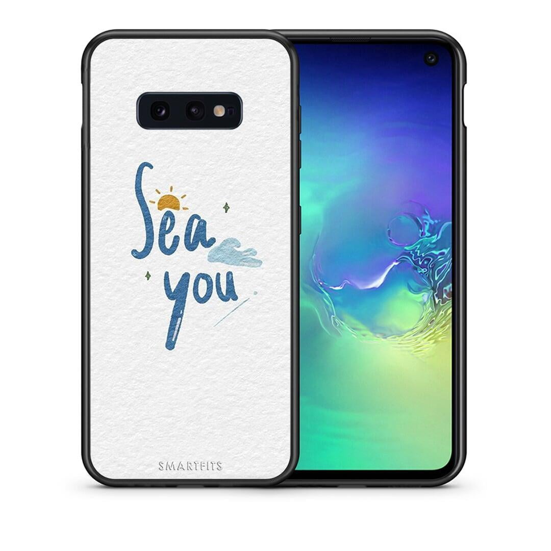 Θήκη Samsung S10e Sea You από τη Smartfits με σχέδιο στο πίσω μέρος και μαύρο περίβλημα | Samsung S10e Sea You case with colorful back and black bezels