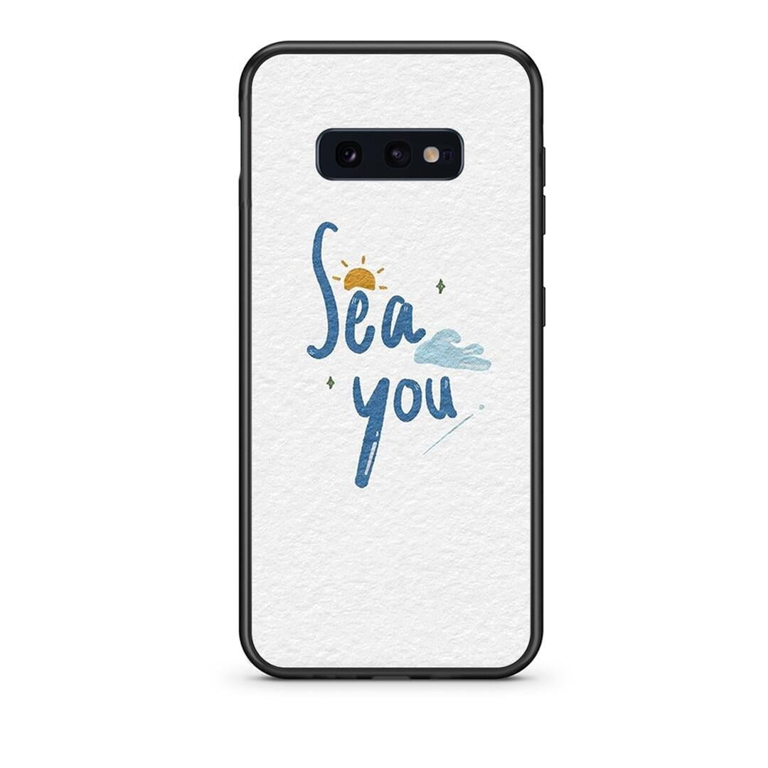 samsung s10e Sea You Θήκη από τη Smartfits με σχέδιο στο πίσω μέρος και μαύρο περίβλημα | Smartphone case with colorful back and black bezels by Smartfits