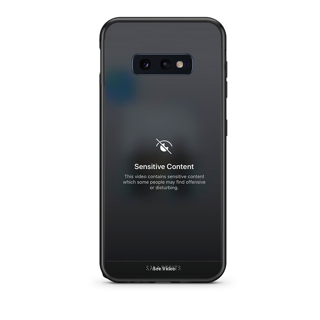 samsung s10e Sensitive Content θήκη από τη Smartfits με σχέδιο στο πίσω μέρος και μαύρο περίβλημα | Smartphone case with colorful back and black bezels by Smartfits
