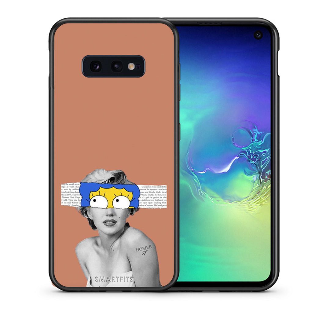 Θήκη Samsung S10e Sim Merilyn από τη Smartfits με σχέδιο στο πίσω μέρος και μαύρο περίβλημα | Samsung S10e Sim Merilyn case with colorful back and black bezels