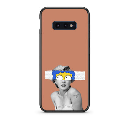 samsung s10e Sim Merilyn θήκη από τη Smartfits με σχέδιο στο πίσω μέρος και μαύρο περίβλημα | Smartphone case with colorful back and black bezels by Smartfits