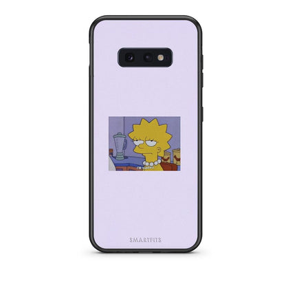 samsung s10e So Happy θήκη από τη Smartfits με σχέδιο στο πίσω μέρος και μαύρο περίβλημα | Smartphone case with colorful back and black bezels by Smartfits