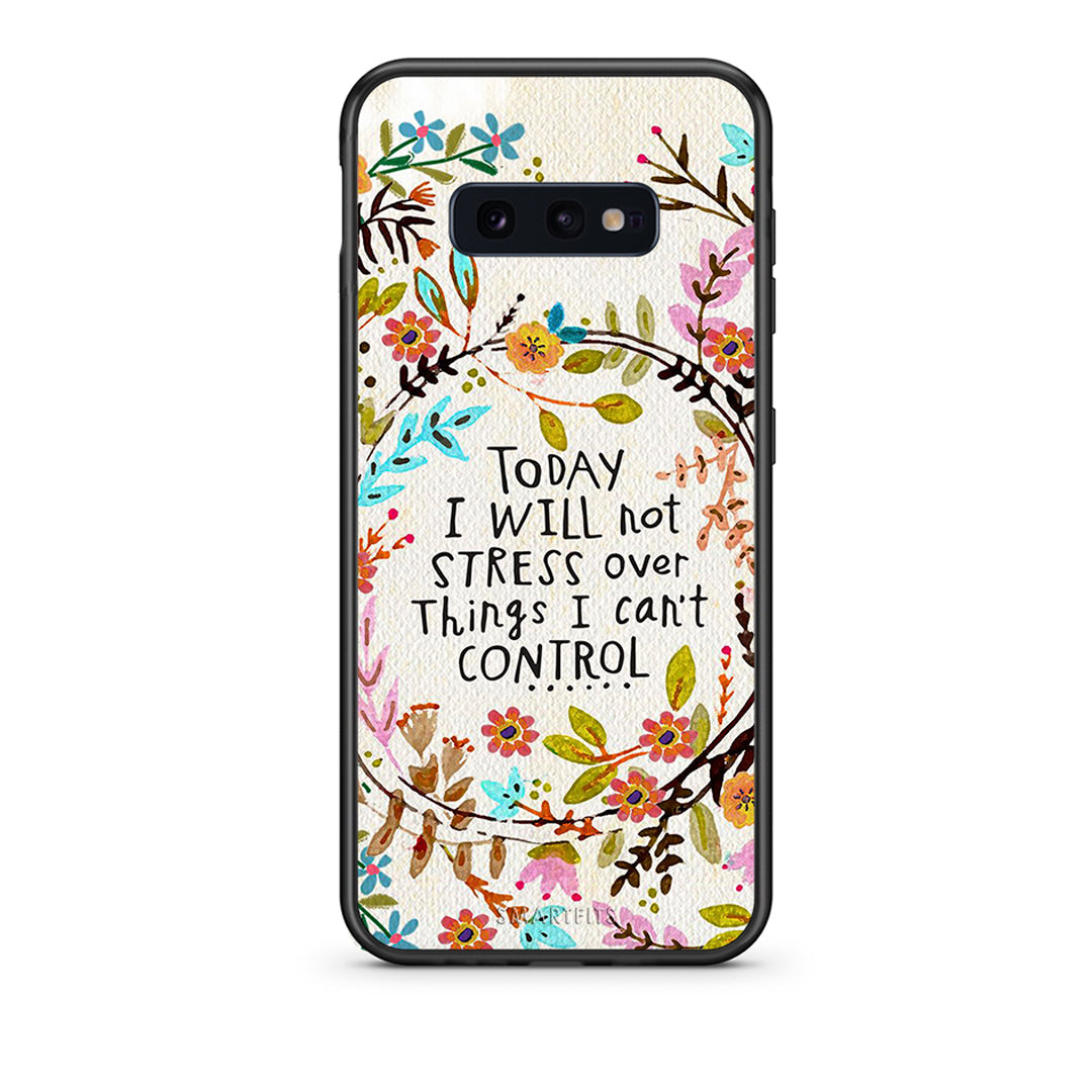 samsung s10e Stress Over θήκη από τη Smartfits με σχέδιο στο πίσω μέρος και μαύρο περίβλημα | Smartphone case with colorful back and black bezels by Smartfits