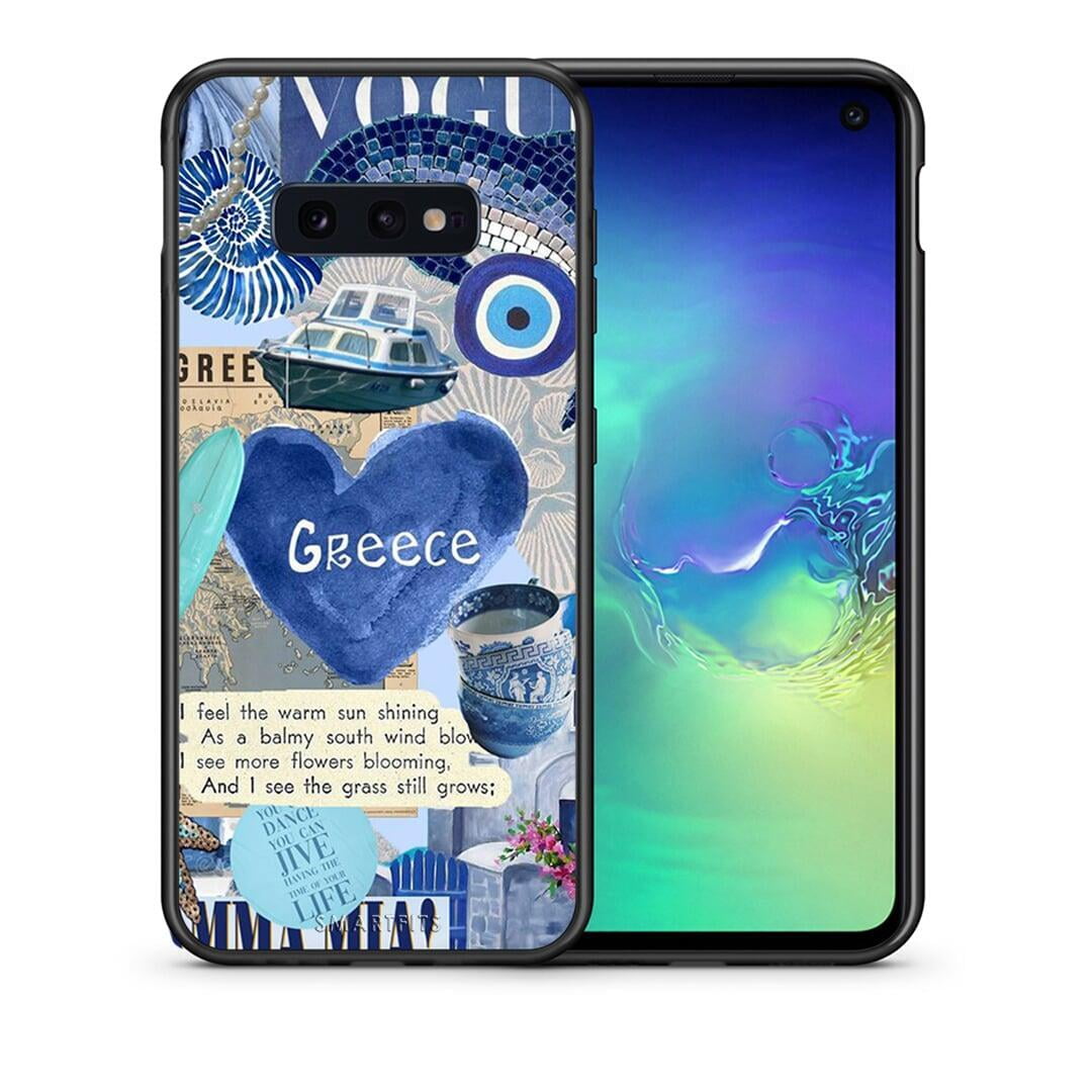 Θήκη Samsung S10e Summer In Greece από τη Smartfits με σχέδιο στο πίσω μέρος και μαύρο περίβλημα | Samsung S10e Summer In Greece case with colorful back and black bezels