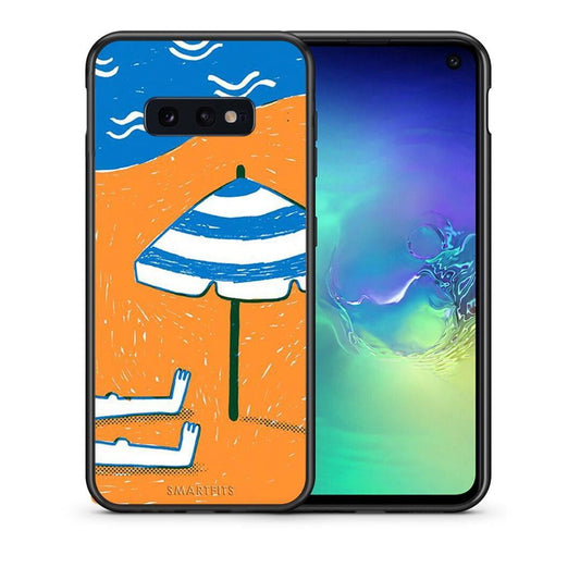 Θήκη Samsung S10e Summering από τη Smartfits με σχέδιο στο πίσω μέρος και μαύρο περίβλημα | Samsung S10e Summering case with colorful back and black bezels