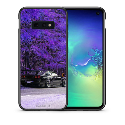 Θήκη Αγίου Βαλεντίνου Samsung S10e Super Car από τη Smartfits με σχέδιο στο πίσω μέρος και μαύρο περίβλημα | Samsung S10e Super Car case with colorful back and black bezels