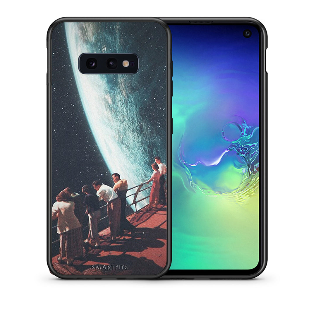 Θήκη Samsung S10e Surreal View από τη Smartfits με σχέδιο στο πίσω μέρος και μαύρο περίβλημα | Samsung S10e Surreal View case with colorful back and black bezels