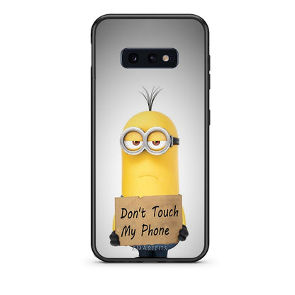 4 - samsung s10e Minion Text case, cover, bumper