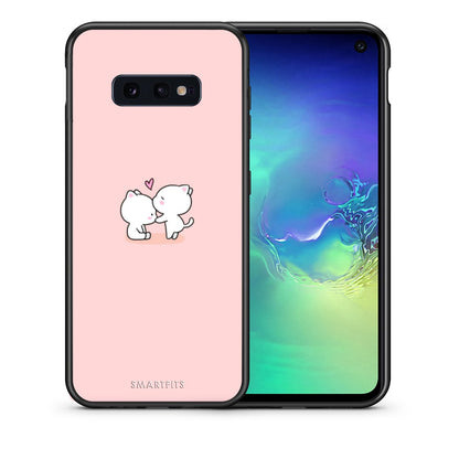 Θήκη Samsung S10e Love Valentine από τη Smartfits με σχέδιο στο πίσω μέρος και μαύρο περίβλημα | Samsung S10e Love Valentine case with colorful back and black bezels
