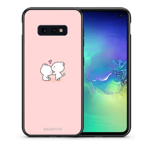 Θήκη Samsung S10e Love Valentine από τη Smartfits με σχέδιο στο πίσω μέρος και μαύρο περίβλημα | Samsung S10e Love Valentine case with colorful back and black bezels