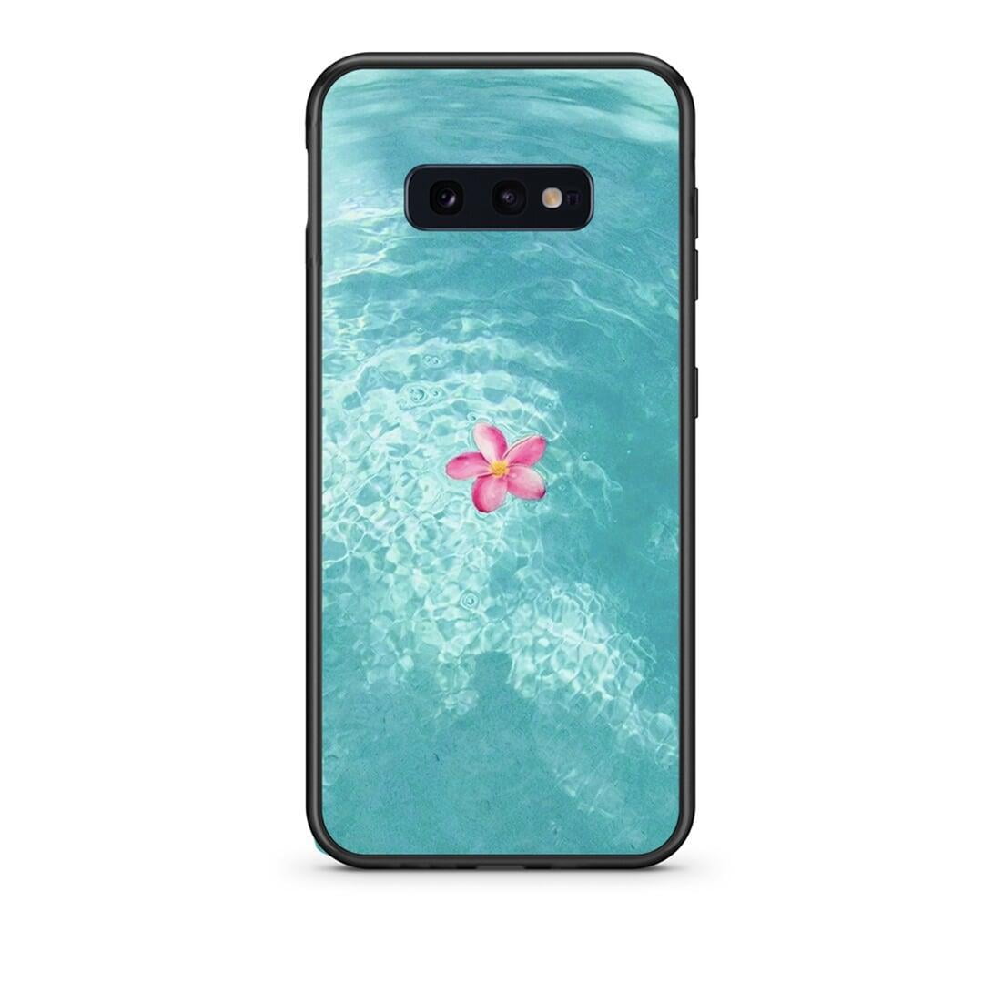 samsung s10e Water Flower Θήκη από τη Smartfits με σχέδιο στο πίσω μέρος και μαύρο περίβλημα | Smartphone case with colorful back and black bezels by Smartfits